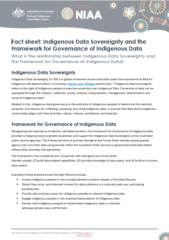 Factsheet cover page