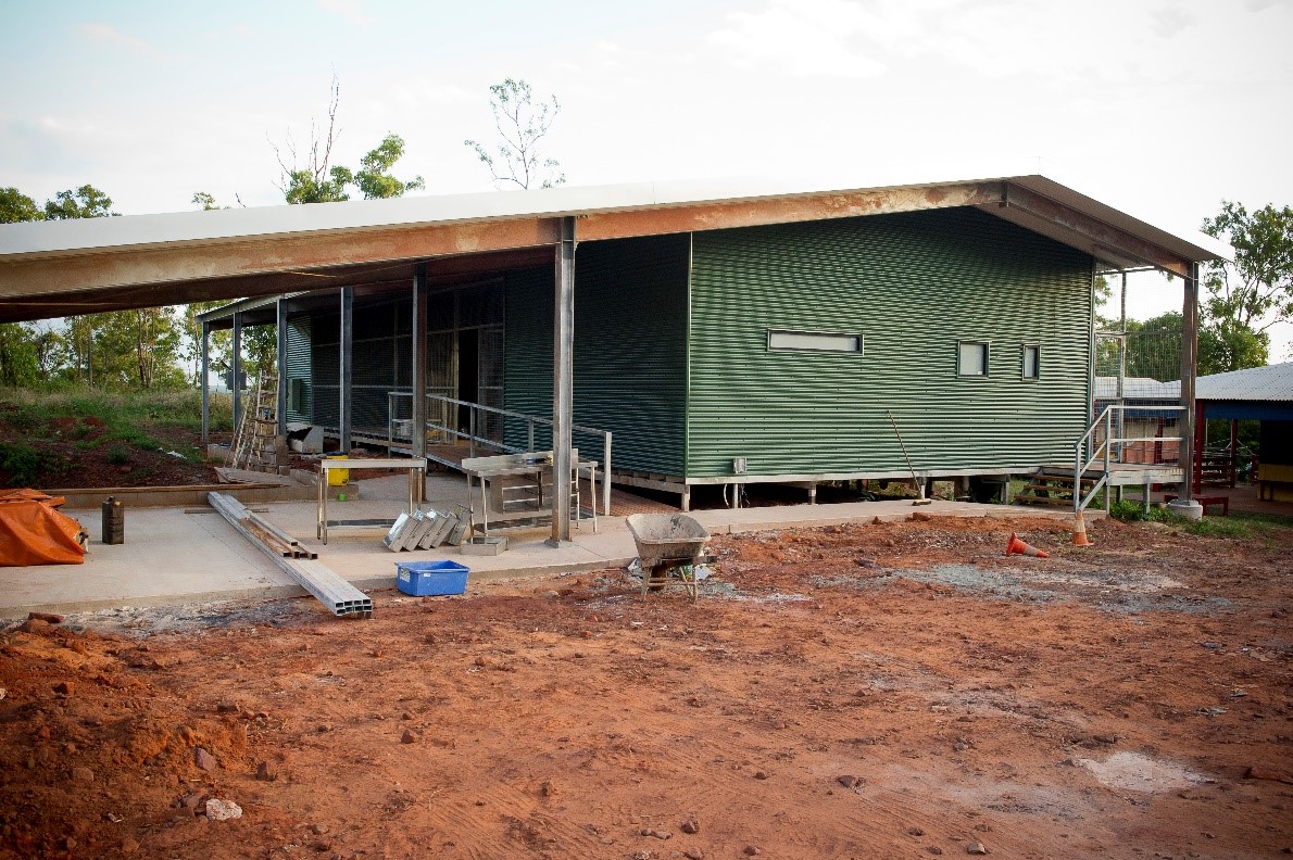 Construction of a house in a remote Northern Territory community