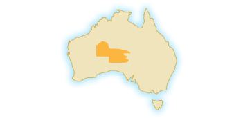 This map shows that the NPY lands are approximately to the left of the center of Australia, covering parts of South Australia, Western Australia and the Northern Territory.