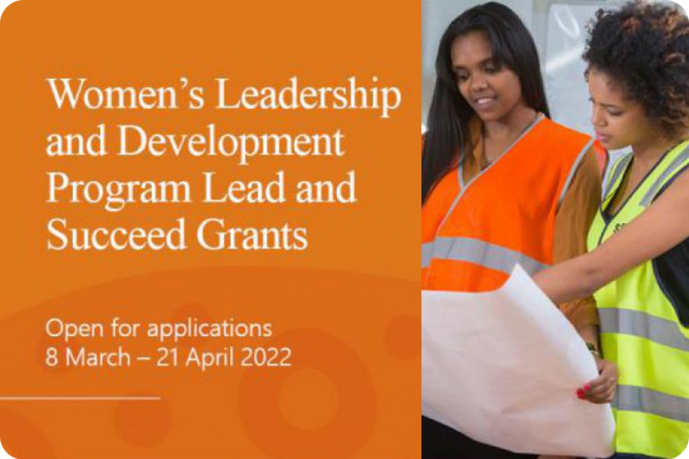 feature image for women's leadership and development program lead and succeed grants media release
