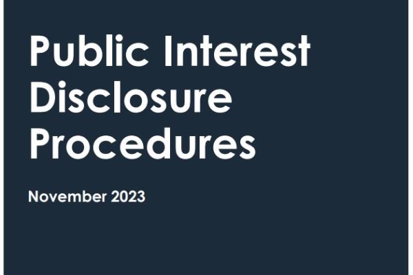 Public Interest Disclosure Procedures November 2023