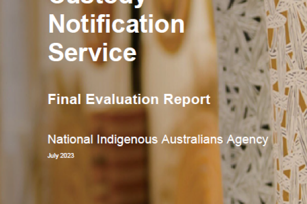 Evaluation of the Custody Notification Service - Final Evaluation Report cover