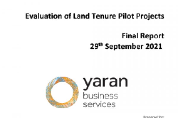 Northern Australia White Paper: Land Tenure Reform Pilots