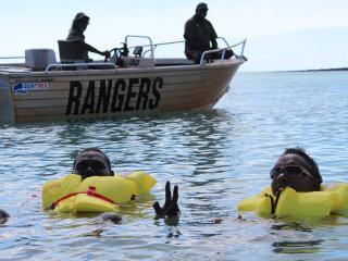 Sea rescue training. Photo © Gumurr Marthakal Rangers