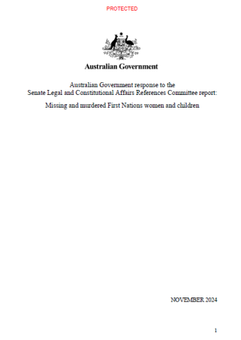 Government response cover