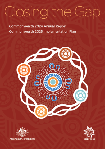 Cover of the Closing the Gap 2024-25 report