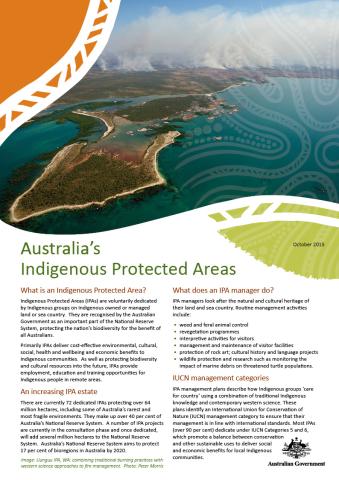 Australia's Indigenous Protected Areas - Fact Sheet