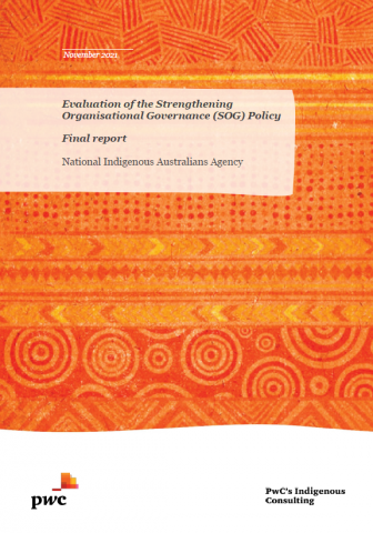 Evaluation of the Strengthening Organisational Governance (SOG) Policy - final report