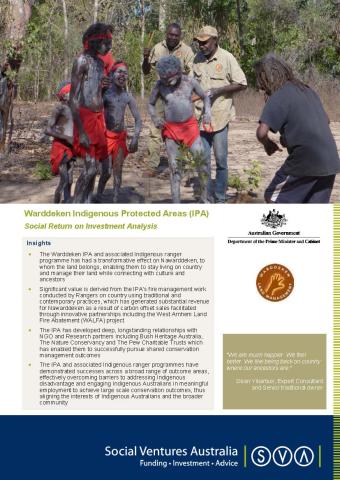 Social Return on Investment analysis of the Warddeken Indigenous Protected Area and associated Indigenous ranger programme