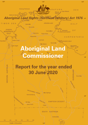 Aboriginal Land Commissioner Annual Report for the year ended June 2020