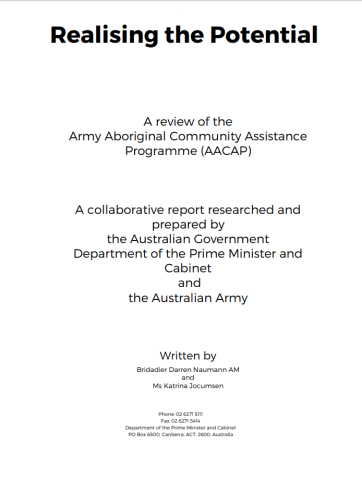 Realising the Potential - a review of the Army Aboriginal Community Assistance Programme