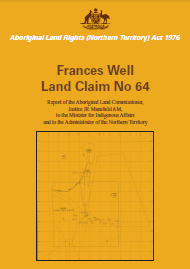 Frances Well Land Claim No 64