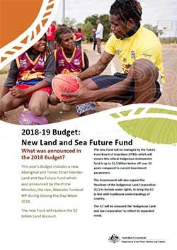 2018-19 Budget: New Land and Sea Future Fund