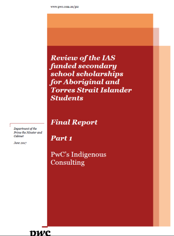 Review of the IAS funded secondary school scholarships for Aboriginal and Torres Strait Islander Students - Final Report