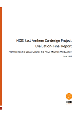 NDIS East Arnhem Co Design Project Evaluation Final Report